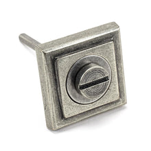 Load image into Gallery viewer, 45754 Pewter Round Thumbturn Set (Square)
