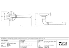 Load image into Gallery viewer, 45756 Aged Brass Newbury Lever on Rose Set (Art Deco)
