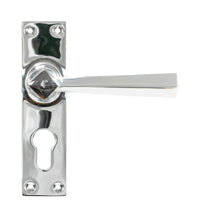 Load image into Gallery viewer, 45762 Polished Chrome Straight Lever Euro Lock Set
