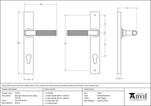 Load image into Gallery viewer, 45776 Polished Bronze Brompton Slimline Espag. Lock Set
