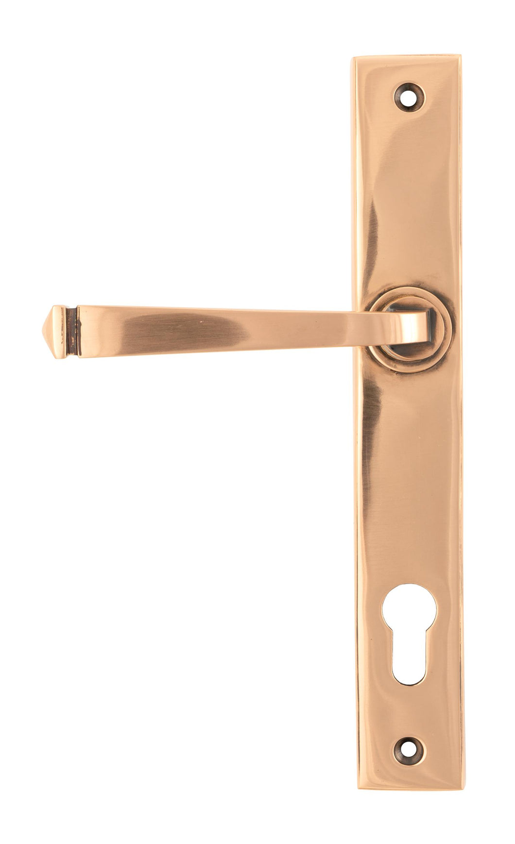 45791 Polished Bronze Avon Slimline Espag. Lock Set