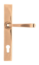 Load image into Gallery viewer, 45791 Polished Bronze Avon Slimline Espag. Lock Set
