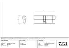 Load image into Gallery viewer, 45819 Aged Brass 45/45 5pin Euro Cylinder
