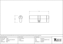 Load image into Gallery viewer, 45839 Aged Brass 45/45 5pin Euro Cylinder KA
