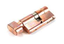 Load image into Gallery viewer, 45841 Polished Bronze 30/30 5pin Euro Cylinder/Thumbturn
