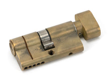 Load image into Gallery viewer, 45843 Aged Brass 30/30 5pin Euro Cylinder/Thumbturn
