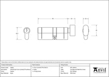 Load image into Gallery viewer, 45854 Pewter 35T/45 5pin Euro Cylinder/Thumbturn
