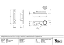 Load image into Gallery viewer, 45935 Polished Brass Beehive Sash Hook Fastener
