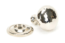 Load image into Gallery viewer, 46022 Polished Nickel Hammered Mushroom Cabinet Knob 32mm
