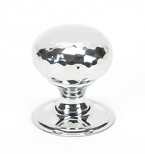 Load image into Gallery viewer, 46023 Polished Chrome Hammered Mushroom Cabinet Knob 32mm
