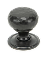 Load image into Gallery viewer, 46024 Aged Bronze Hammered Mushroom Cabinet Knob 32mm
