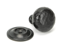 Load image into Gallery viewer, 46024 Aged Bronze Hammered Mushroom Cabinet Knob 32mm
