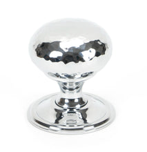 Load image into Gallery viewer, 46028 Polished Chrome Hammered Mushroom Cabinet Knob 38mm
