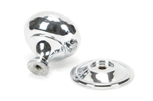 Load image into Gallery viewer, 46028 Polished Chrome Hammered Mushroom Cabinet Knob 38mm

