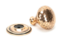 Load image into Gallery viewer, 46030 Polished Bronze Hammered Mushroom Cabinet Knob 38mm
