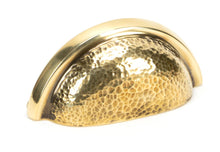 Load image into Gallery viewer, 46041 Aged Brass Hammered Regency Concealed Drawer Pull
