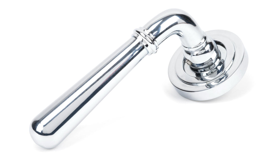 46054 Polished Chrome Newbury Lever on Rose Set (Art Deco)