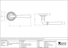 Load image into Gallery viewer, 46055 Polished Chrome Newbury Lever on Rose Set (Beehive)

