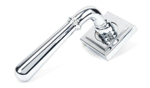Load image into Gallery viewer, 46056 Polished Chrome Newbury Lever on Rose Set (Square)
