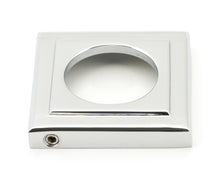 Load image into Gallery viewer, 46056 Polished Chrome Newbury Lever on Rose Set (Square)
