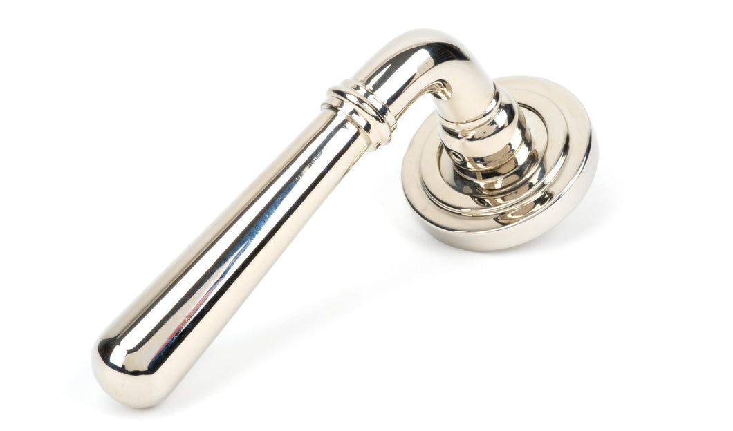 46058 Polished Nickel Newbury Lever on Rose Set (Art Deco)