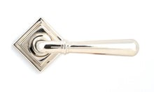 Load image into Gallery viewer, 46060 Polished Nickel Newbury Lever on Rose Set (Square)
