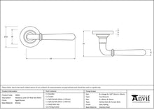 Load image into Gallery viewer, 46061 Aged Bronze Newbury Lever on Rose Set (Plain)
