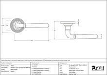 Load image into Gallery viewer, 46063 Aged Bronze Newbury Lever on Rose Set (Beehive)
