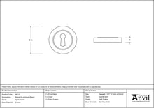 Load image into Gallery viewer, 46113 Aged Bronze Round Escutcheon (Plain)
