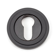 Load image into Gallery viewer, 46122 Aged Bronze Round Euro Escutcheon (Art Deco)
