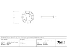 Load image into Gallery viewer, 46122 Aged Bronze Round Euro Escutcheon (Art Deco)
