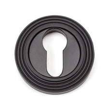 Load image into Gallery viewer, 46123 Aged Bronze Round Euro Escutcheon (Beehive)
