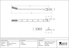 Load image into Gallery viewer, 46196 Polished Bronze 12&quot; Brompton Stay
