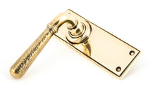 Load image into Gallery viewer, 46210 Aged Brass Hammered Newbury Lever Latch Set
