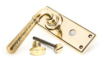 Load image into Gallery viewer, 46211 Aged Brass Hammered Newbury Lever Bathroom Set
