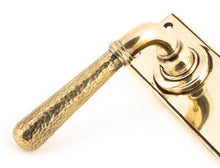 Load image into Gallery viewer, 46211 Aged Brass Hammered Newbury Lever Bathroom Set

