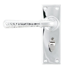 Load image into Gallery viewer, 46215 Polished Chrome Hammered Newbury Lever Bathroom Set
