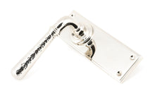 Load image into Gallery viewer, 46218 Polished Nickel Hammered Newbury Lever Latch Set
