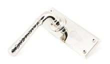 Load image into Gallery viewer, 46220 Polished Nickel Hammered Newbury Lever Euro Lock Set
