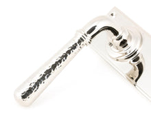 Load image into Gallery viewer, 46220 Polished Nickel Hammered Newbury Lever Euro Lock Set

