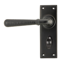 Load image into Gallery viewer, 46223 Aged Bronze Hammered Newbury Lever Bathroom Set
