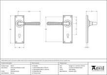 Load image into Gallery viewer, 46225 Polished Bronze Hammered Newbury Lever Lock Set
