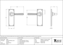 Load image into Gallery viewer, 46226 Polished Bronze Hammered Newbury Lever Latch Set
