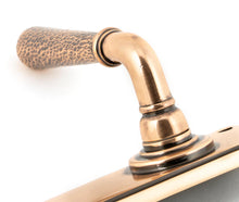Load image into Gallery viewer, 46226 Polished Bronze Hammered Newbury Lever Latch Set
