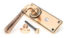 Load image into Gallery viewer, 46227 Polished Bronze Hammered Newbury Lever Bathroom Set
