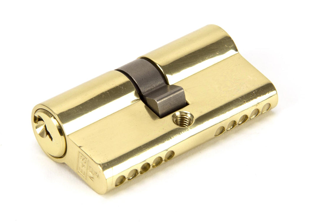 46245 Lacquered Brass 30/30 5pin Euro Cylinder KA