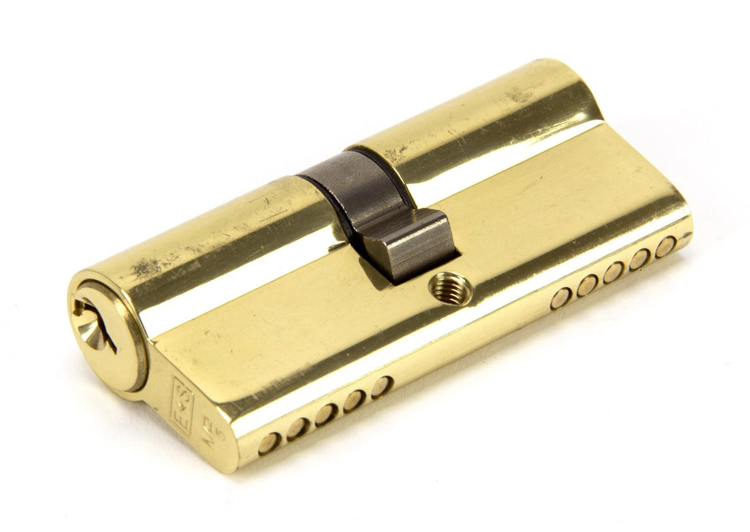 46248 Lacquered Brass 35/35 5pin Euro Cylinder KA