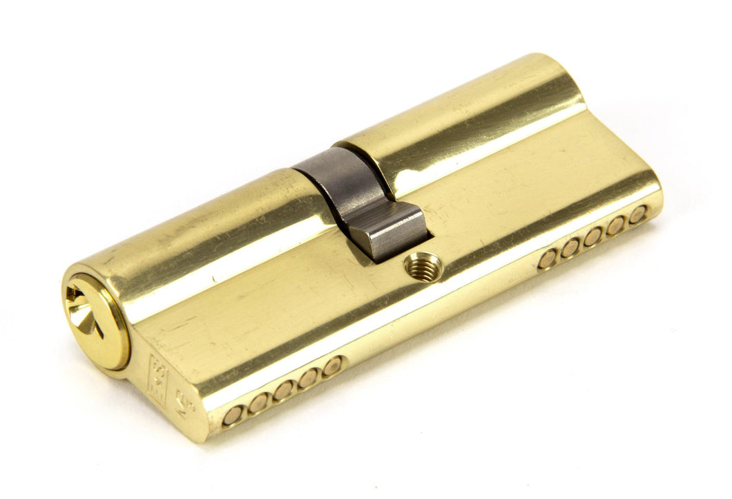 46251 Lacquered Brass 40/40 5pin Euro Cylinder KA