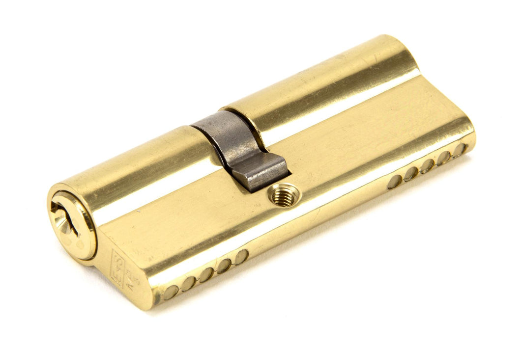 46254 Lacquered Brass 35/45 5pin Euro Cylinder KA