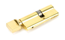 Load image into Gallery viewer, 46263 Lacquered Brass 35/45T 5pin Euro Cylinder/Thumbturn
